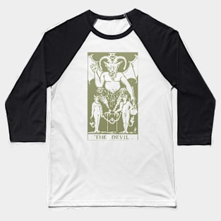 Golden Tarot - The Devil Baseball T-Shirt